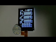 ブラックセグメント COG LCD VA ディスプレイ ホワイト文字 2.4 インチ LCD 画面