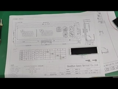 4.5V 9PIN VA LCDディスプレイ 白色グラフィック 黒色パネル ロングストライプ