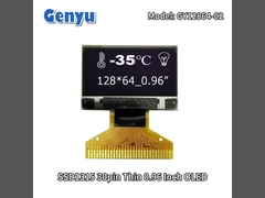 薄さ0.96インチ OLED モジュール 128x64 解像度 SSD1315 30ピン 溶接 FPC
