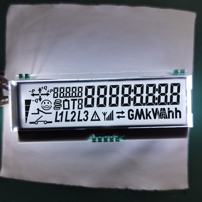 良い価格 3.3V カスタムセグメントLCDディスプレイ TN 電気メーターのための反射白色バックライト オンライン