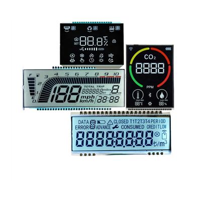 良い価格 PIN Connector Customized Monochrome Lcd Screen Digital Speedometer Meter Lcd TN HTN FSTN Positive Segment Display オンライン