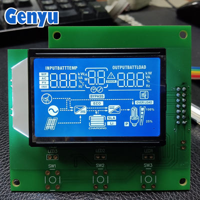 良い価格 LCD 7セグメントディスプレイ HTN ホワイト オン ブルー チップ オン ボード AIP31621 インバーター用のドライバー オンライン