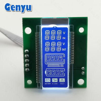 良い価格 RoHS 14 セグメント LCD ディスプレイ HTN 青色背景 白色背景ライト SMT_HT1621 オンライン