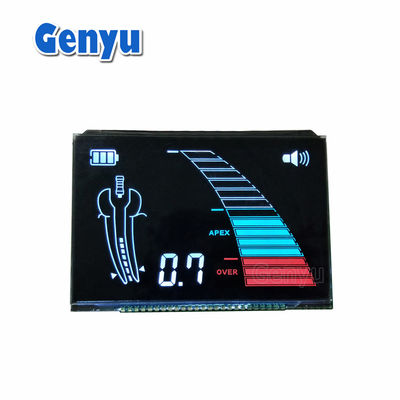歯科計測器用のブラックVAセグメンテッドLCDディスプレイ 25PIN