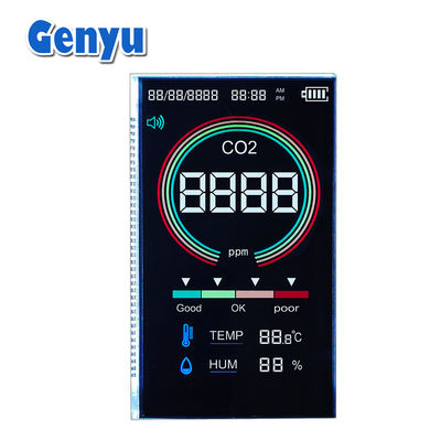 VA型5VLCD画面 黒色4桁7段ディスプレイ 37PIN CO2検出器用