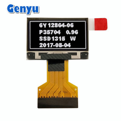 ホワイトグラフィック 0.96 インチ OLED ディスプレイ 128*64 点 0.5mm 30ピン FPC コネクタ