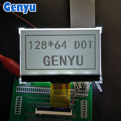 良い価格 2.9インチ 128×64グラフィックLCDディスプレイ FSTN 黒白 透光 18PIN SPIインターフェース オンライン