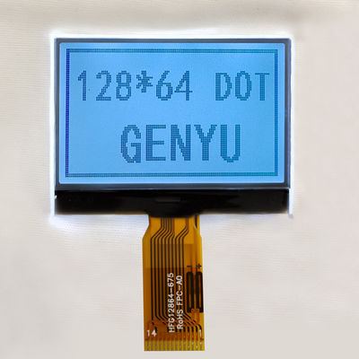 良い価格 1.88インチ 128x64 ドットマトリックスLCDディスプレイモジュール FSTN ホワイト 14PIN SPI インターフェース オンライン