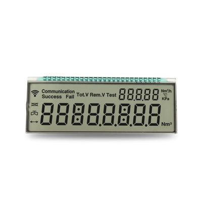 良い価格 3.3V Operating Voltage Custom LCD Display for Positive Reflective Screen Energy Meter 8 Digit 7 Segment Monochrome LCD オンライン