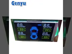 VAセグメントLCDディスプレイ ブラックスクリーンモジュール COB+PIN 車用タイヤ圧